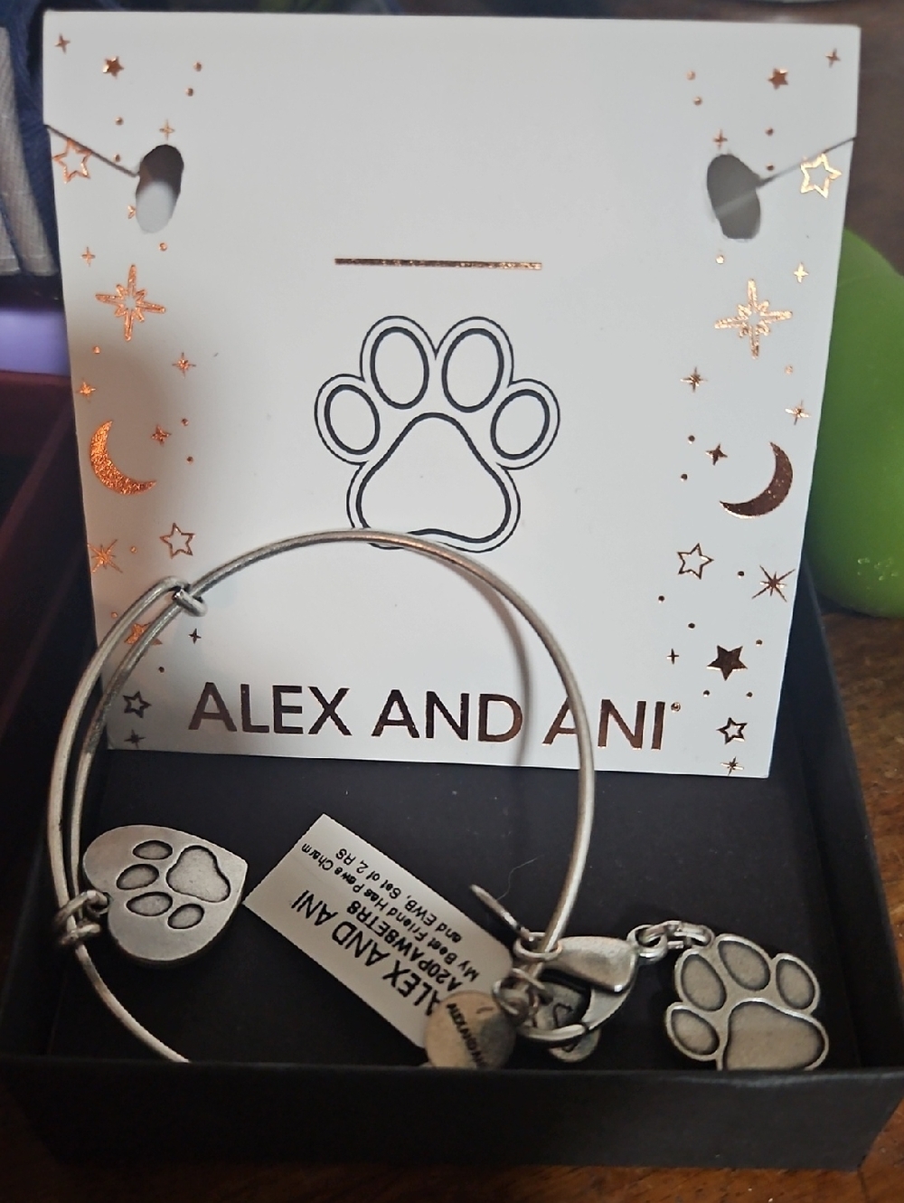 Alex And Ani My Best Friend Has Paws Charm Bracelet NWT